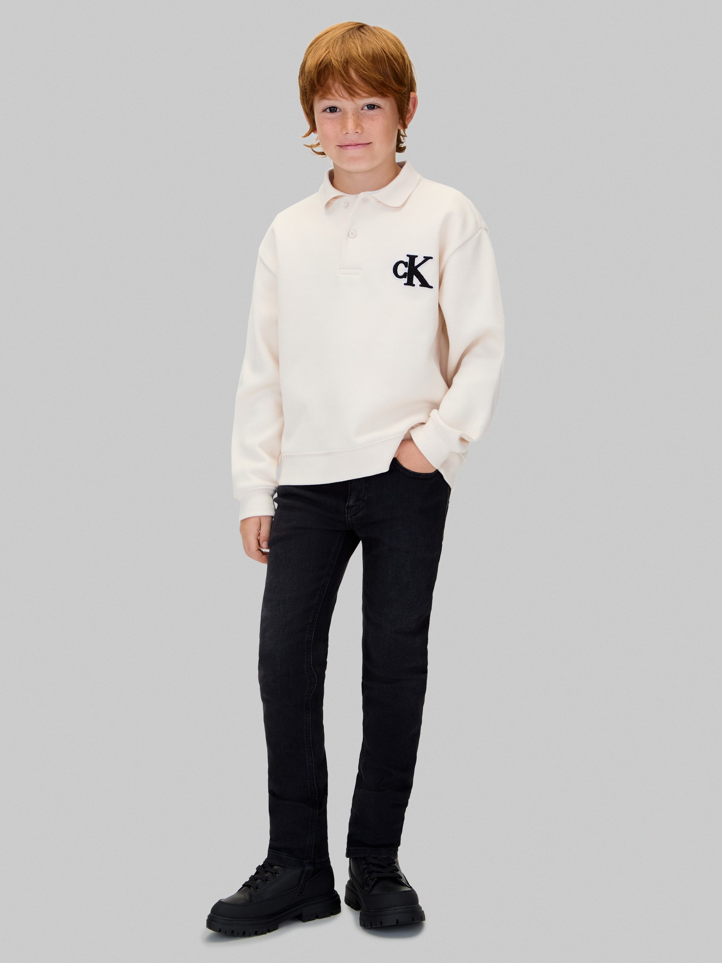 Calvin Klein Jeans Slim-fit-Jeans SLIM ESS für Kinder bis 16 Jahre, stone washed