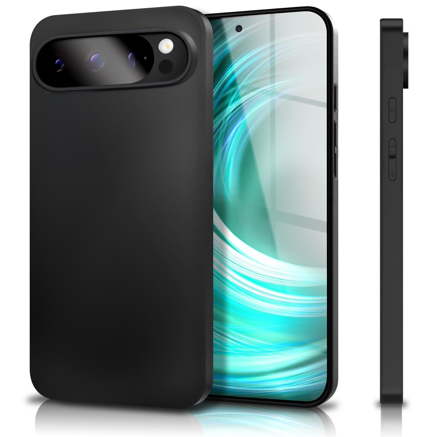 Nalia Smartphone-Hülle Google Pixel 9 Pro, Ultra Dünn 0,3mm / Mattiertes Finish / Anti-Fingerprint / Rutschfest