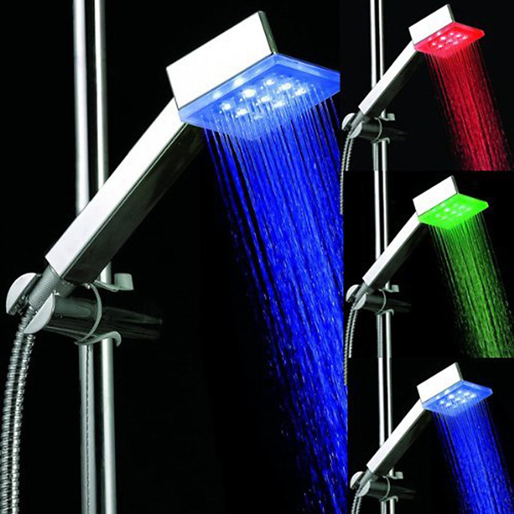 ENERGMiX Handbrause Duschbrause Brausekopf Dusche beleuchtet mit LED-Techni günstig online kaufen