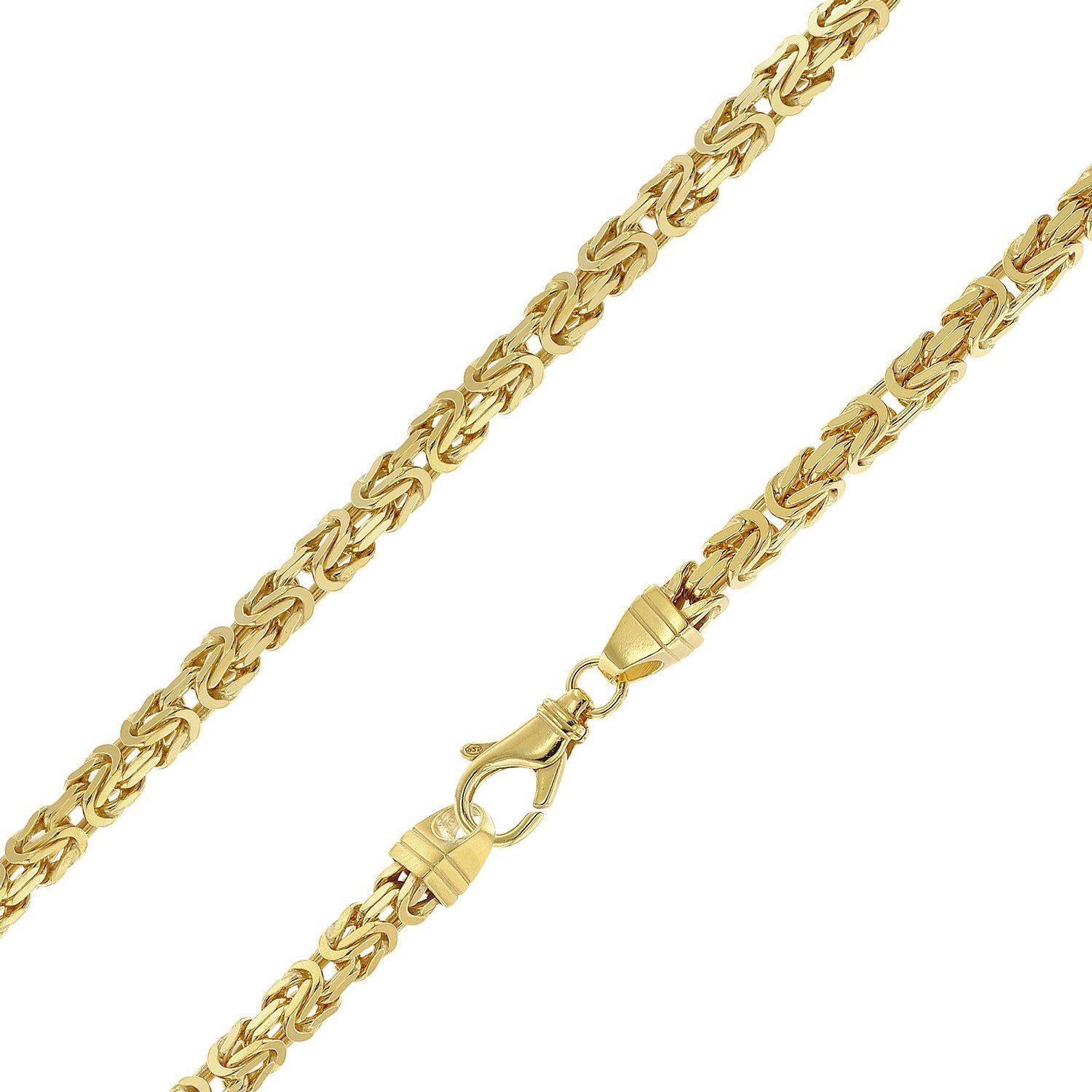 trendor Königskette Königskette Collier Gold auf Silber 925 Breite 4,7 mm