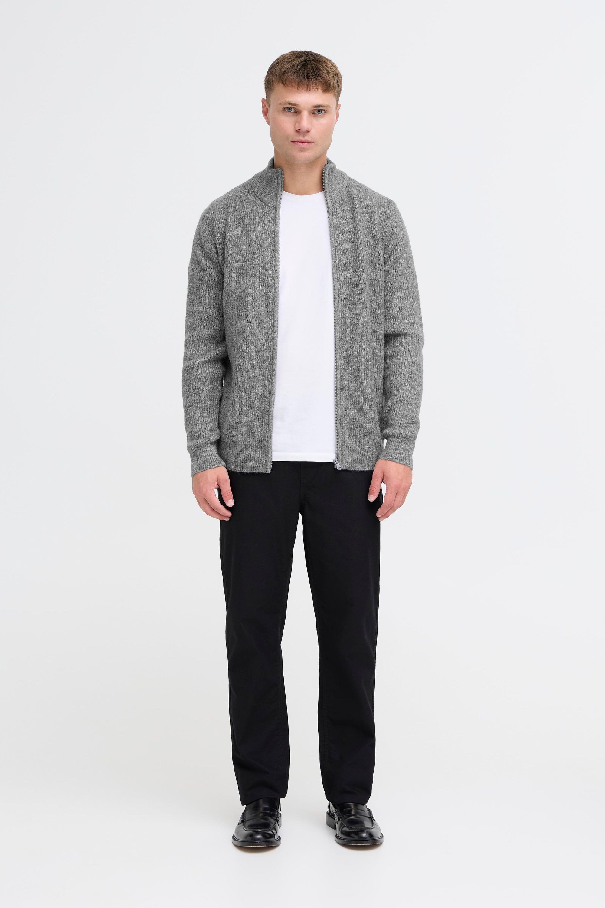 Indicode Strickjacke IDBratram Modische Strickjacke mit Reißverschluss