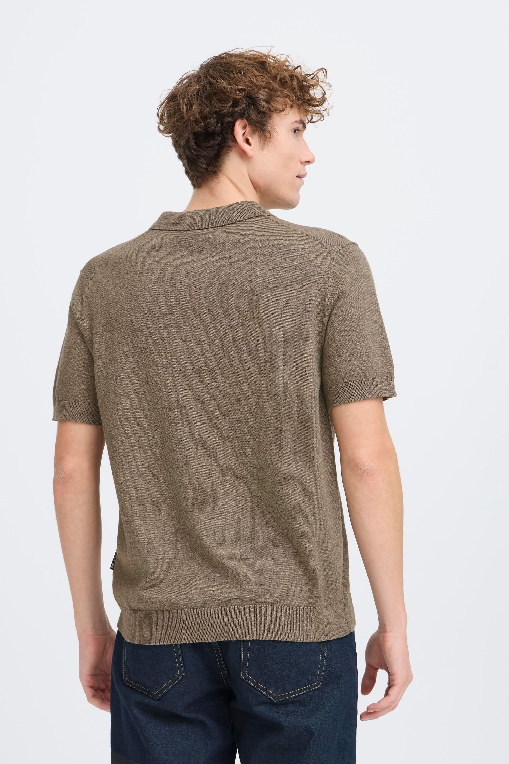 Casual Friday Kurzarmhemd CFBells Basic Strick Polohemd