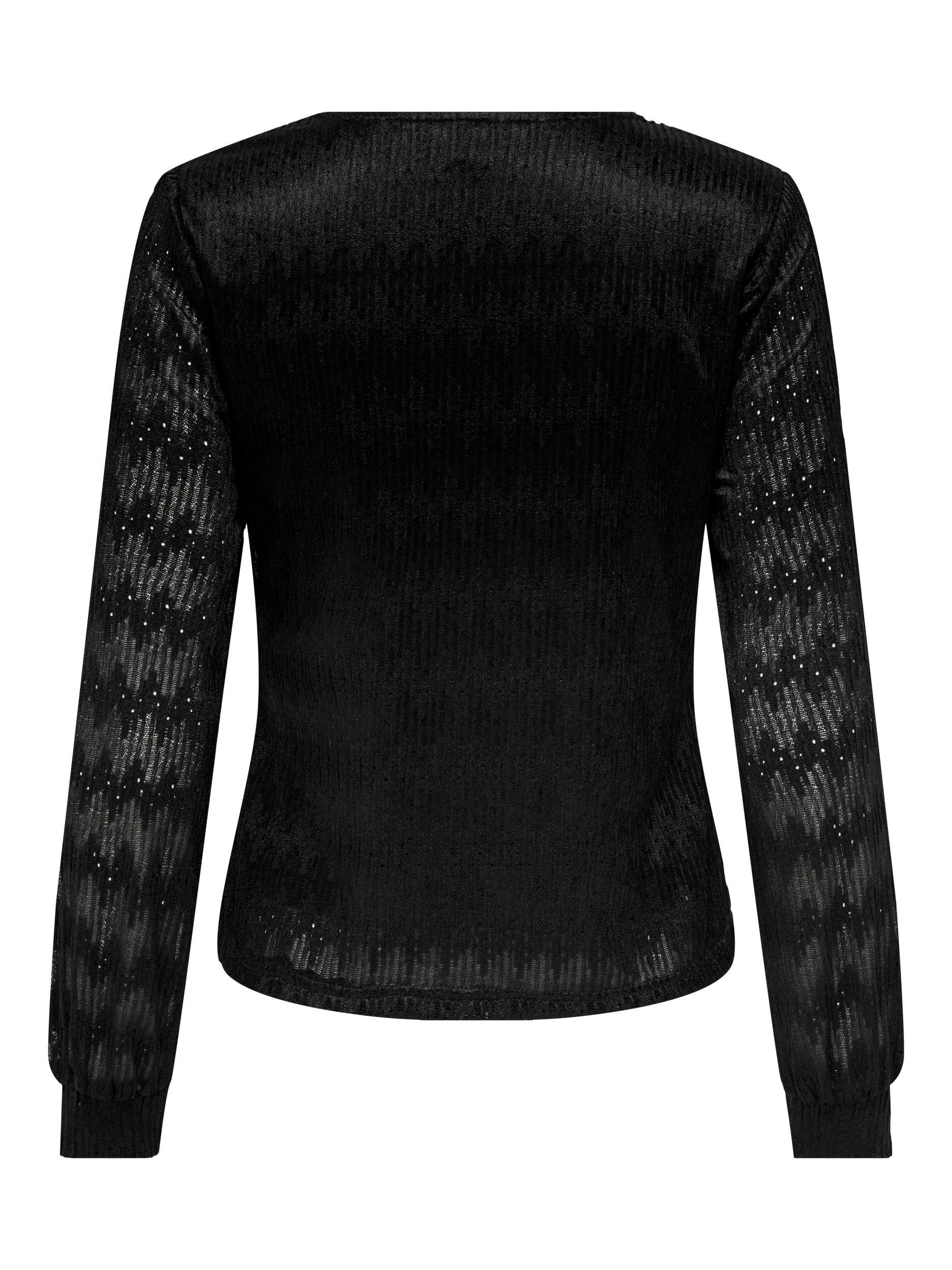 ONLY Langarmshirt ONLMADDY L/S LACE TOP JRS | Rundhalsshirts