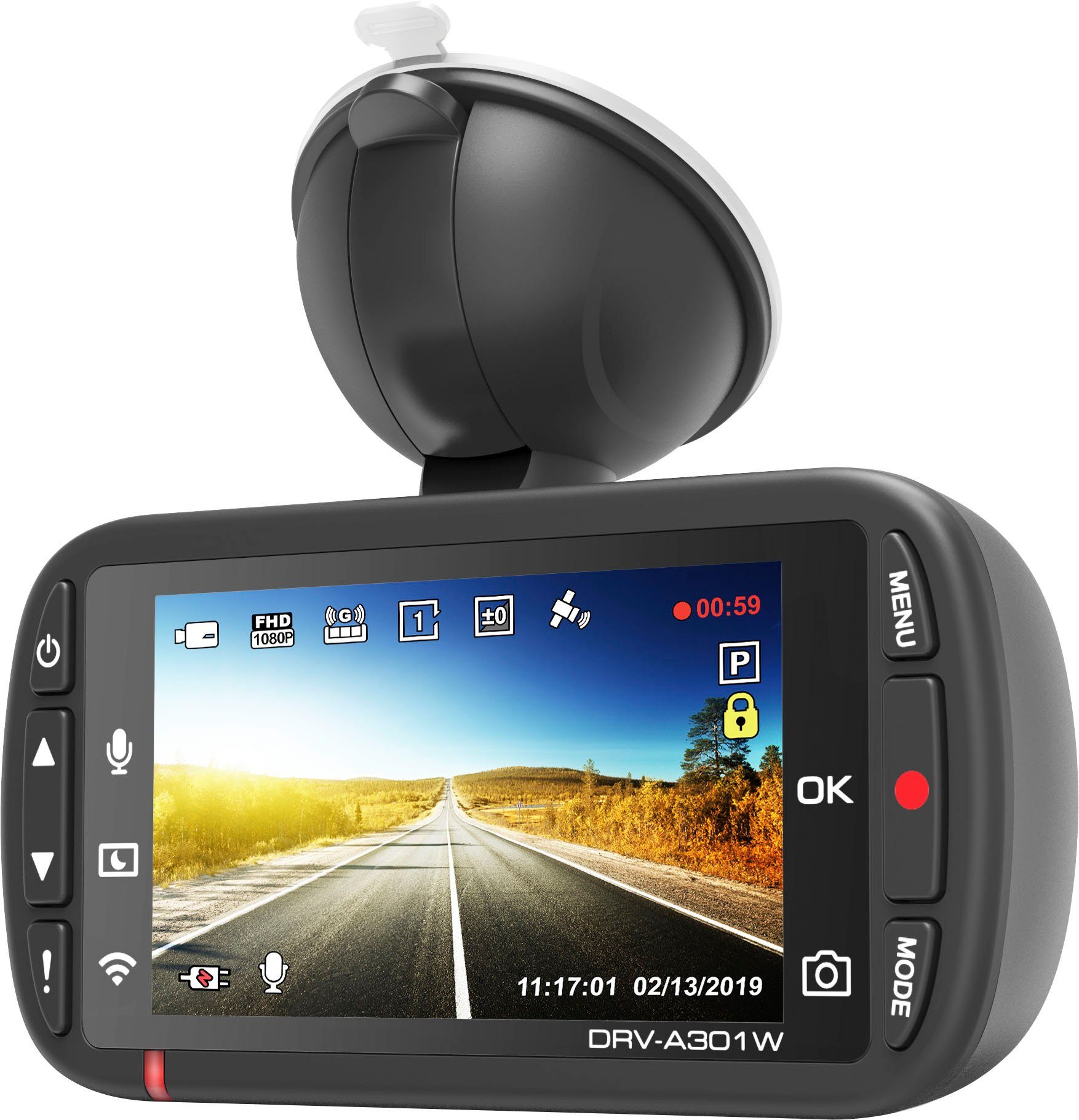 Dashcam (Wi-Fi) Kenwood HD, WLAN DRV-A301W (Full