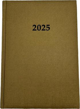 ADINA Stehsammler 2025 ADINA Buchkalender Chefplaner A5 gold-metallic 1 Tag 1 Seite