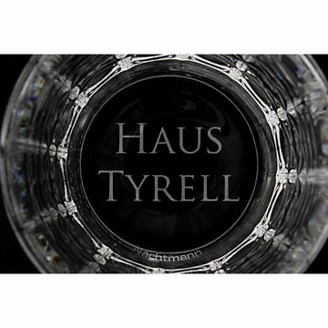 Nachtmann Whiskyglas Game of Thrones Whiskygläser Set Haus Tyrell, Kristallglas, lasergraviert