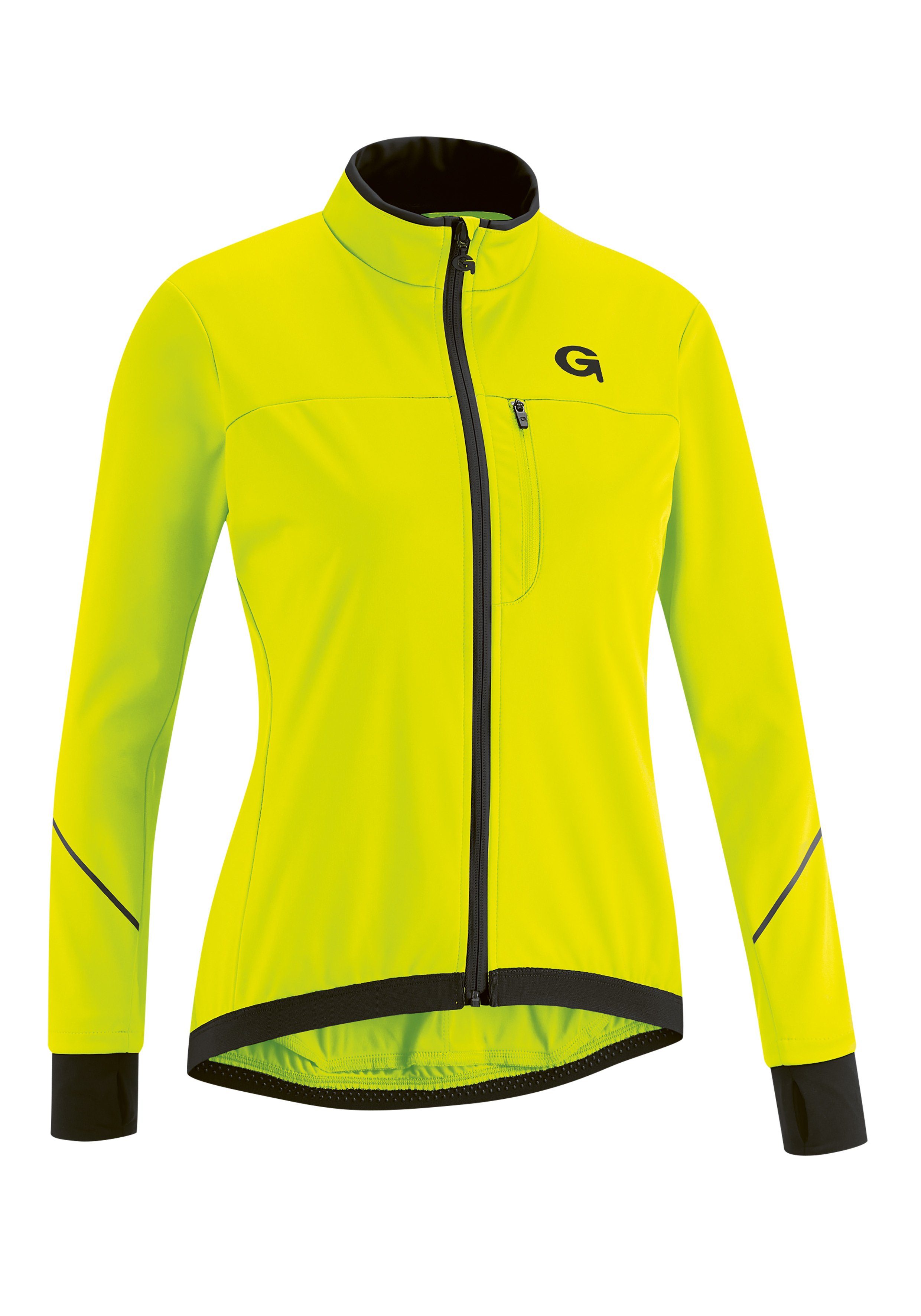 Funktionsmaterial neongelb winddichtes Gonso Fahrradjacke Wasserabweisend SORBA und