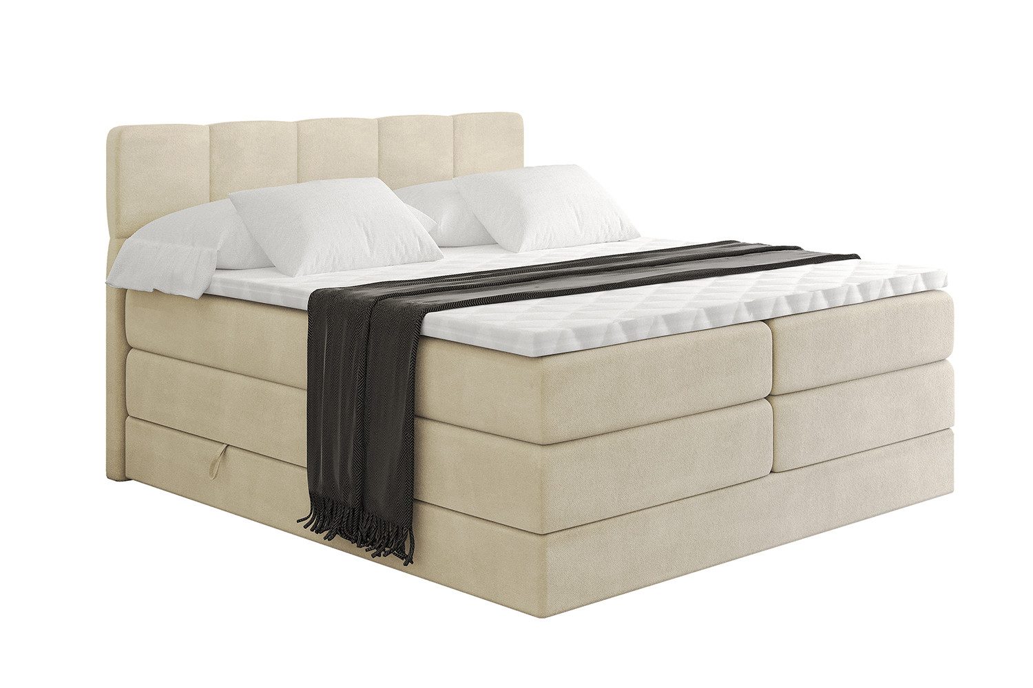 ALTDECOR Boxspringbett LIRO KING (Multipocket-Matratze H4, günstig online kaufen