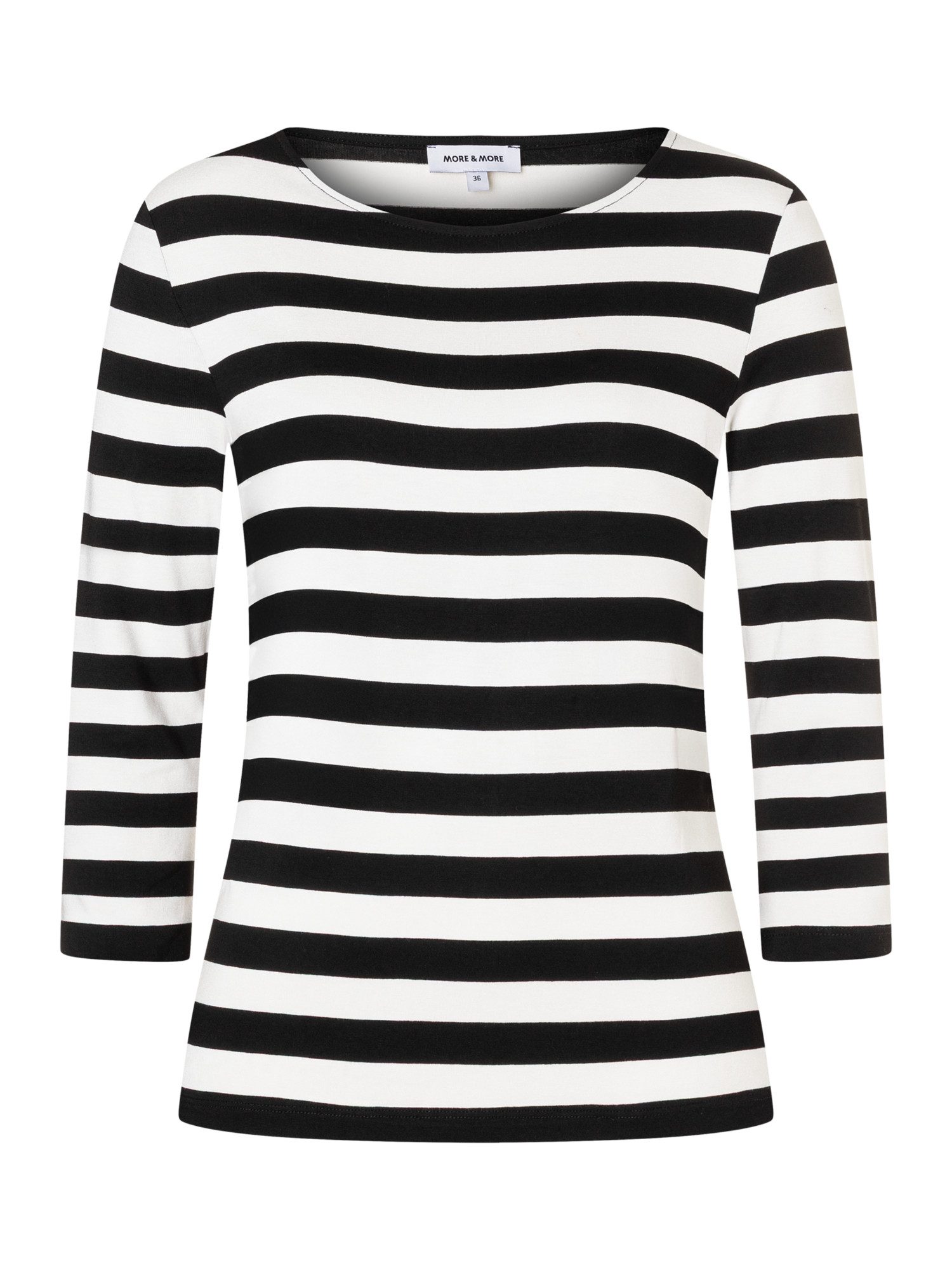 MORE&MORE 3/4-Arm-Shirt softes 3/4 Arm Viskose- Jersey-Shirt