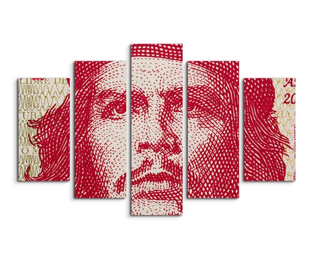 Sinus Art Leinwandbild Ernesto Che Guevara Portrait auf kubanischem Geldschein auf Leinwand