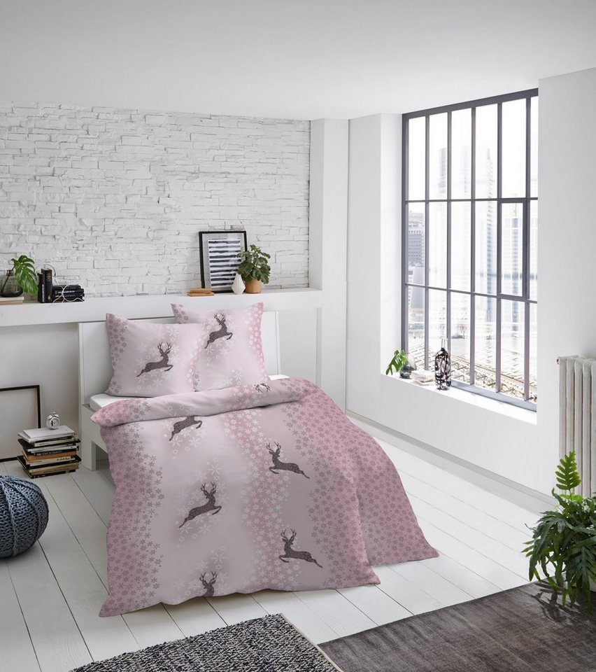 Bettwäsche »Hirsch«, Dormisette, mit Eiskristallen und Hirschmotiven online kaufen | OTTO Bettwäsche »Hirsch«, Dormisette, mit Eiskristallen und Hirschmotiven online kaufen | OTTO
