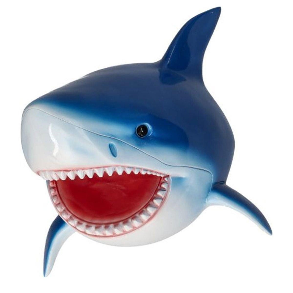 Giftcompany Wanddekoobjekt Wildheads Wanddekoration Hai Blau