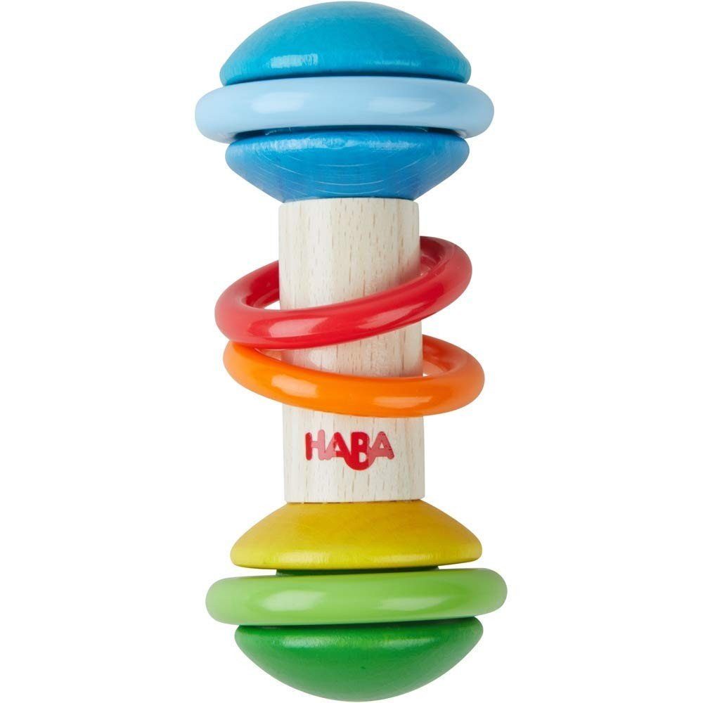 Greifling HABA 304815 - Regenmacher Klapperstab, Greifling