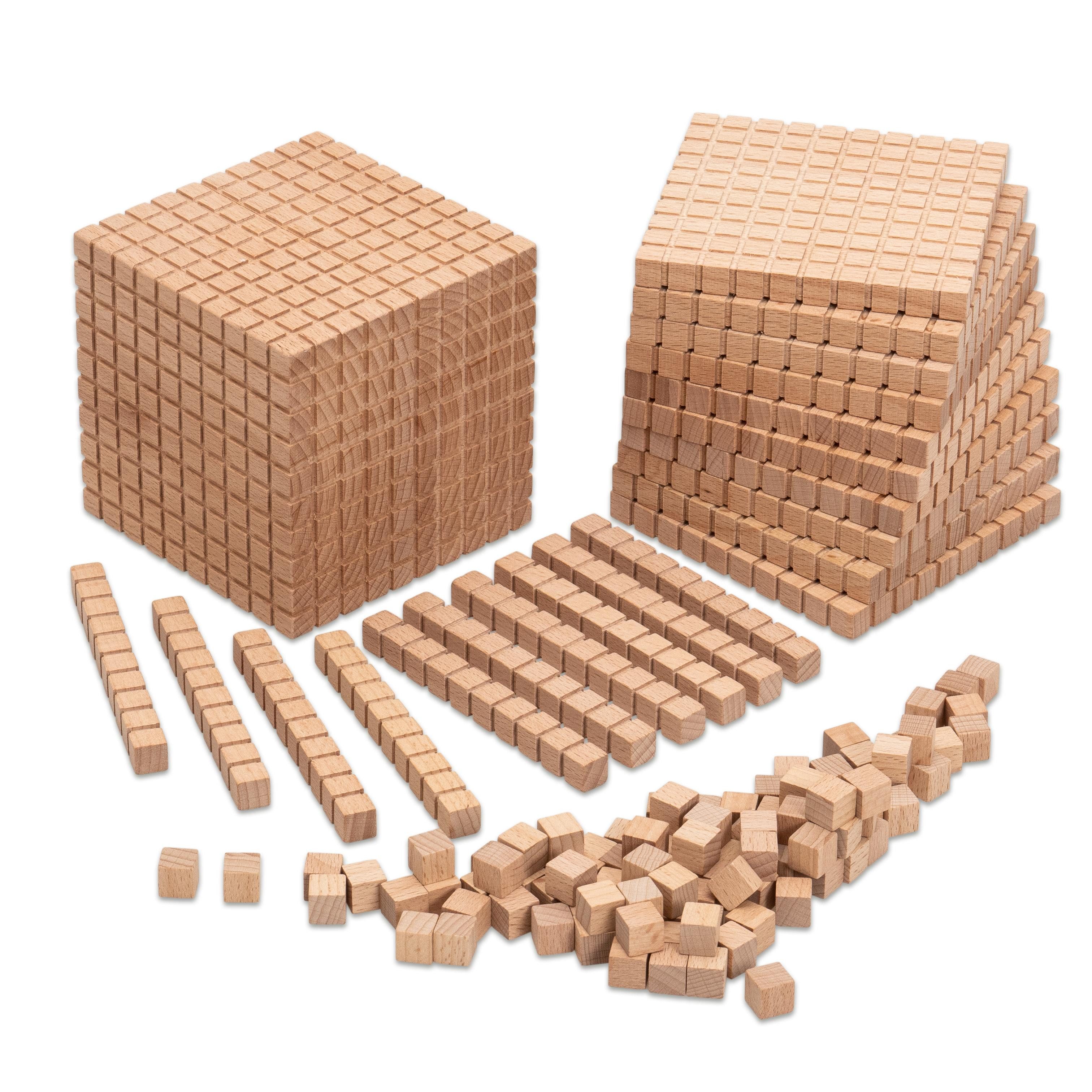 Betzold Lernspielzeug Zehnersystemsatz aus Buche