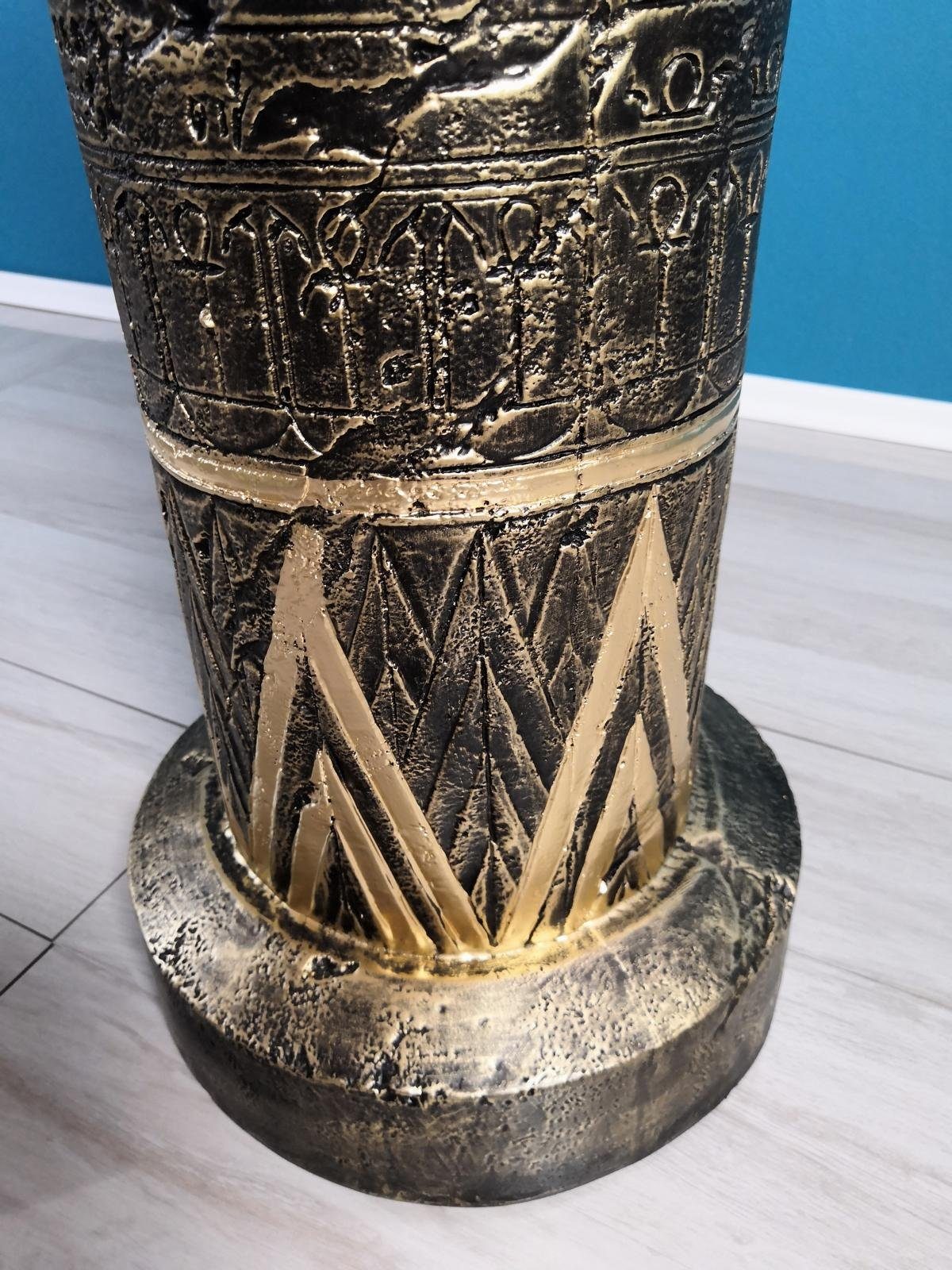 JVmoebel Blumenständer Medusa Säule Römische Säulen Marmor Figur Deko Ständer 89cm Dekoration, Made in Europa