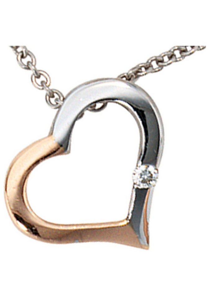 JOBO Kette mit Anhänger, 585 Gold bicol... JOBO Kette mit Anhänger, 585 Gold bicol...