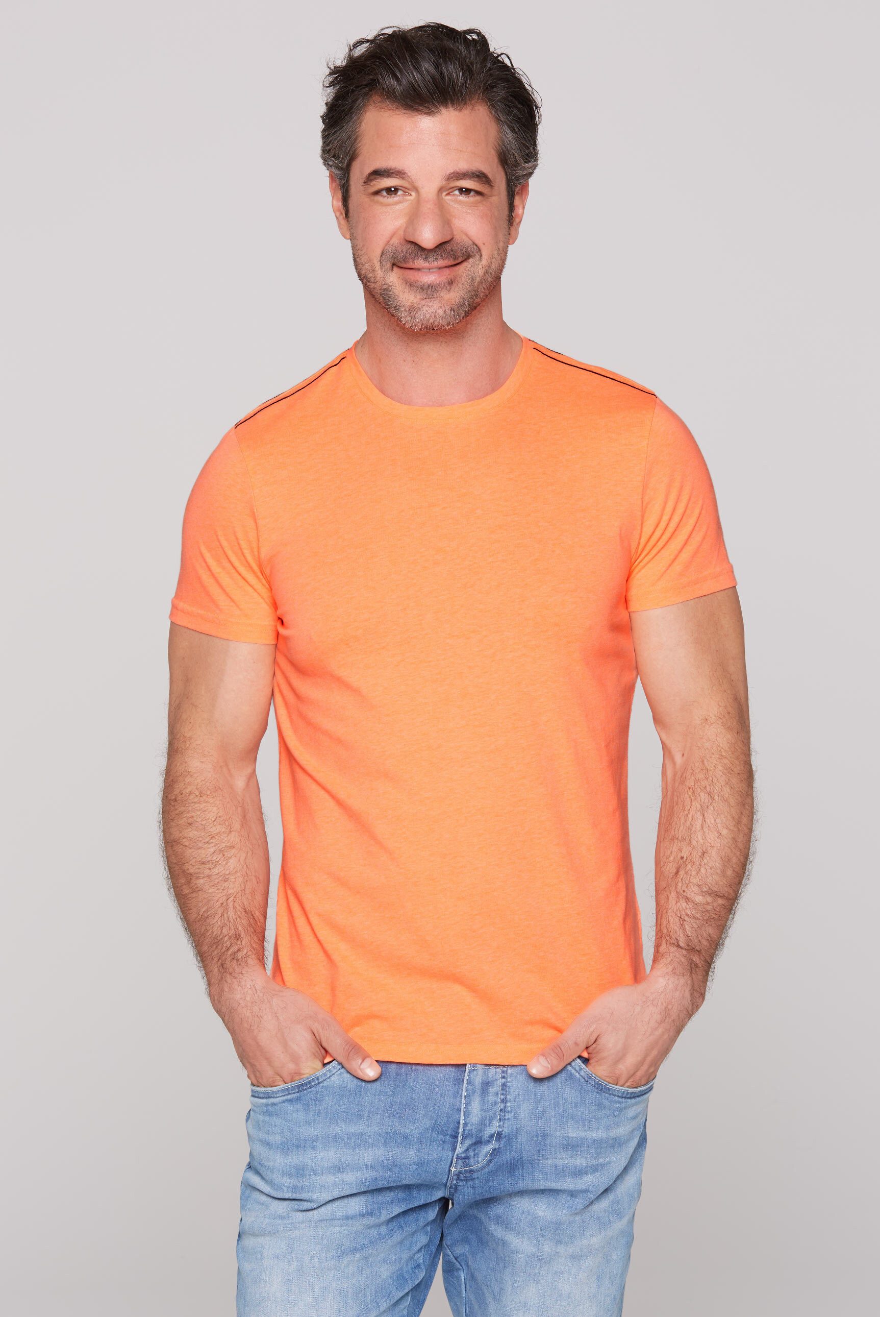 CAMP DAVID Rundhalsshirt aus Baumwolle