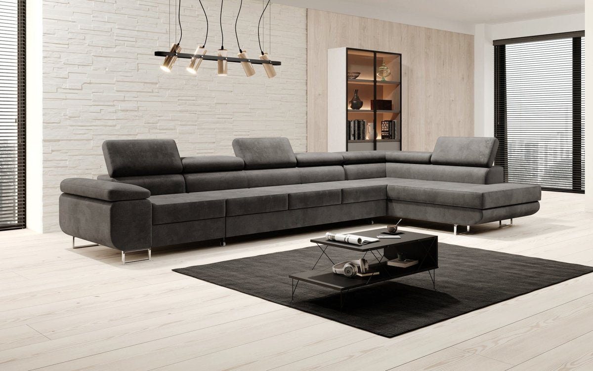 Luxusbetten24 Schlafsofa Designer Sofa Maxi, mit Schlaf- und Klapptfunktion