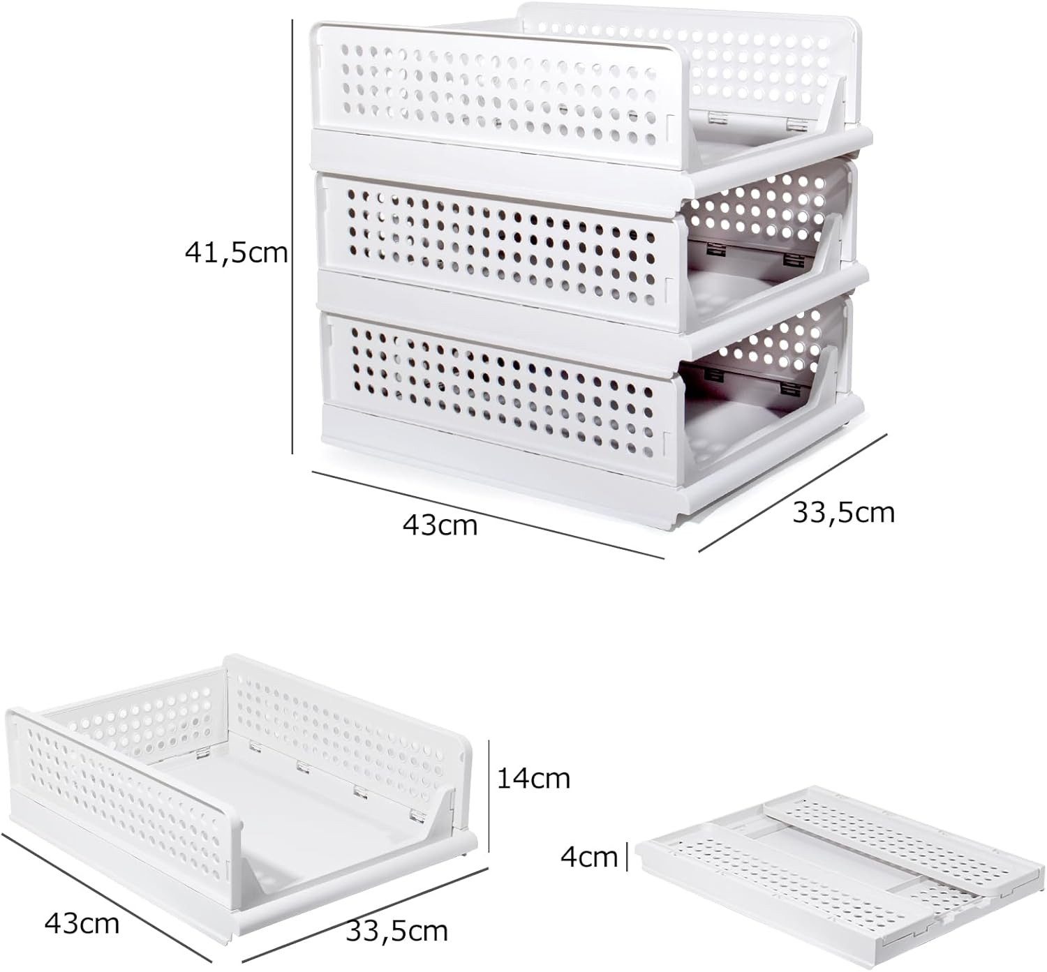 Zedelmaier Organizer Schrank-Organizer Kleiderschrank Schublade faltbare Au günstig online kaufen