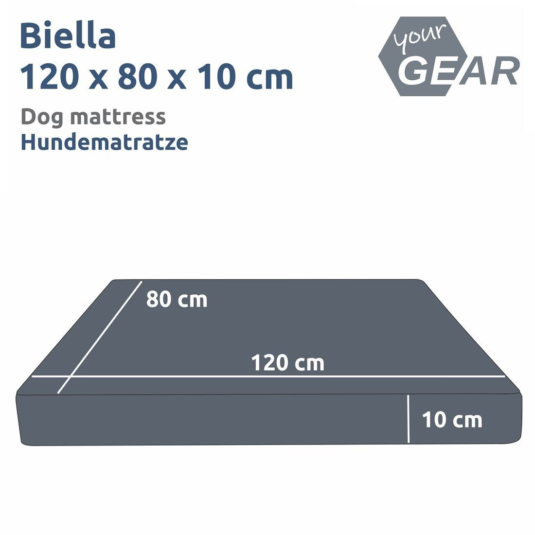 yourGEAR Hundematte your GEAR Biella 120x80x10 günstig online kaufen