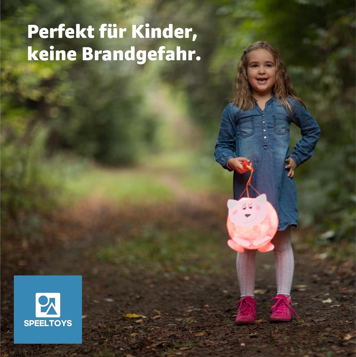 Speeltoys Umzugslaterne Elektrische Laterne Stern Laternenstab Laternen Halloween & St. Martin