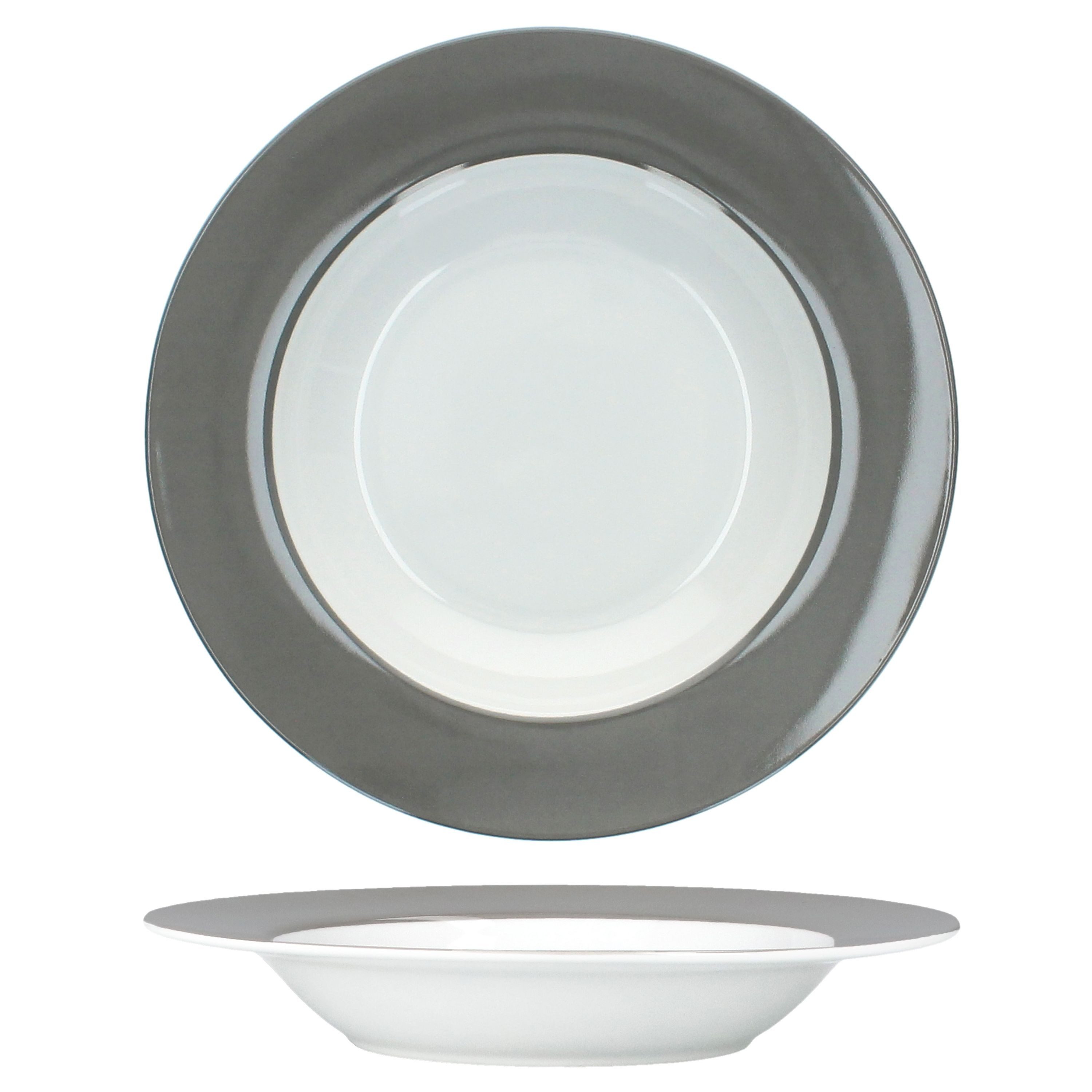 MamboCat Suppenteller MamboCat 6er Set Variant Grau Suppenteller Ø 21,5 cm – Bild 4 von 5