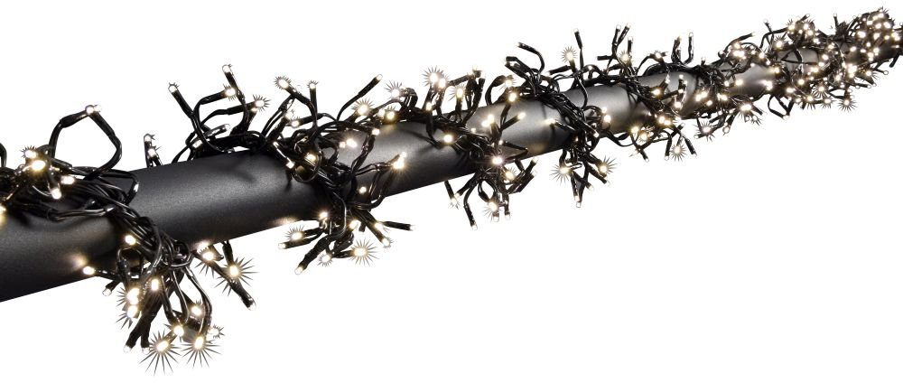 KONSTSMIDE LED-Lichterkette Weihnachtsdeko aussen, mit 8 Funktionen, Steuergerät, Memoryfunktion, 2016 warm weiße Dioden