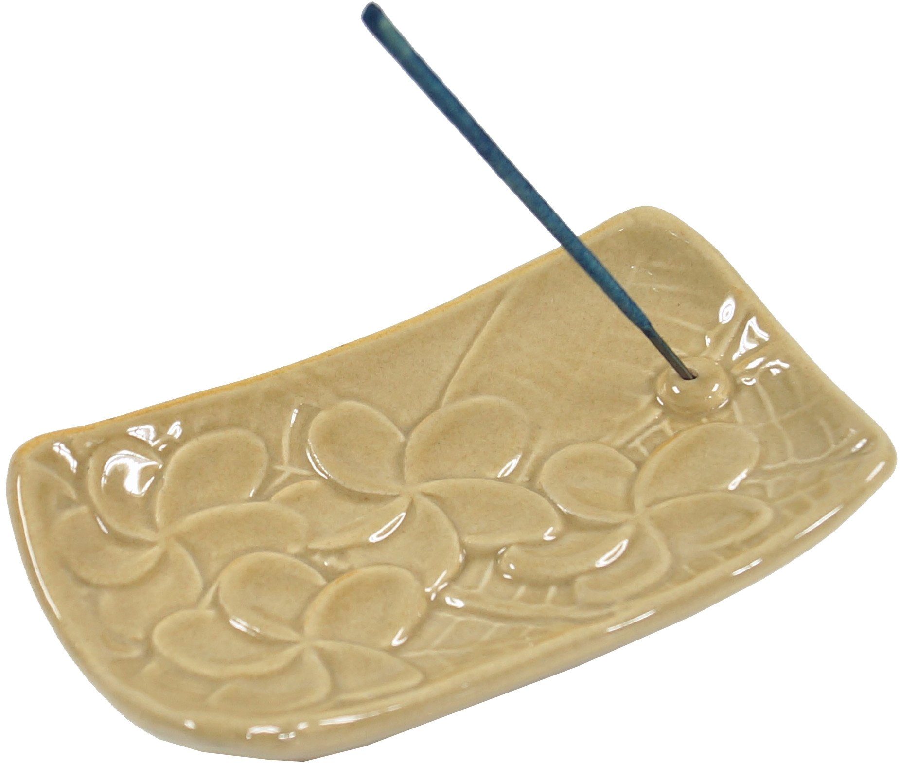 Guru-Shop Modell aus 5 beige Räucherstäbchenhalter -.. Räucherstäbchen-Halter Keramik