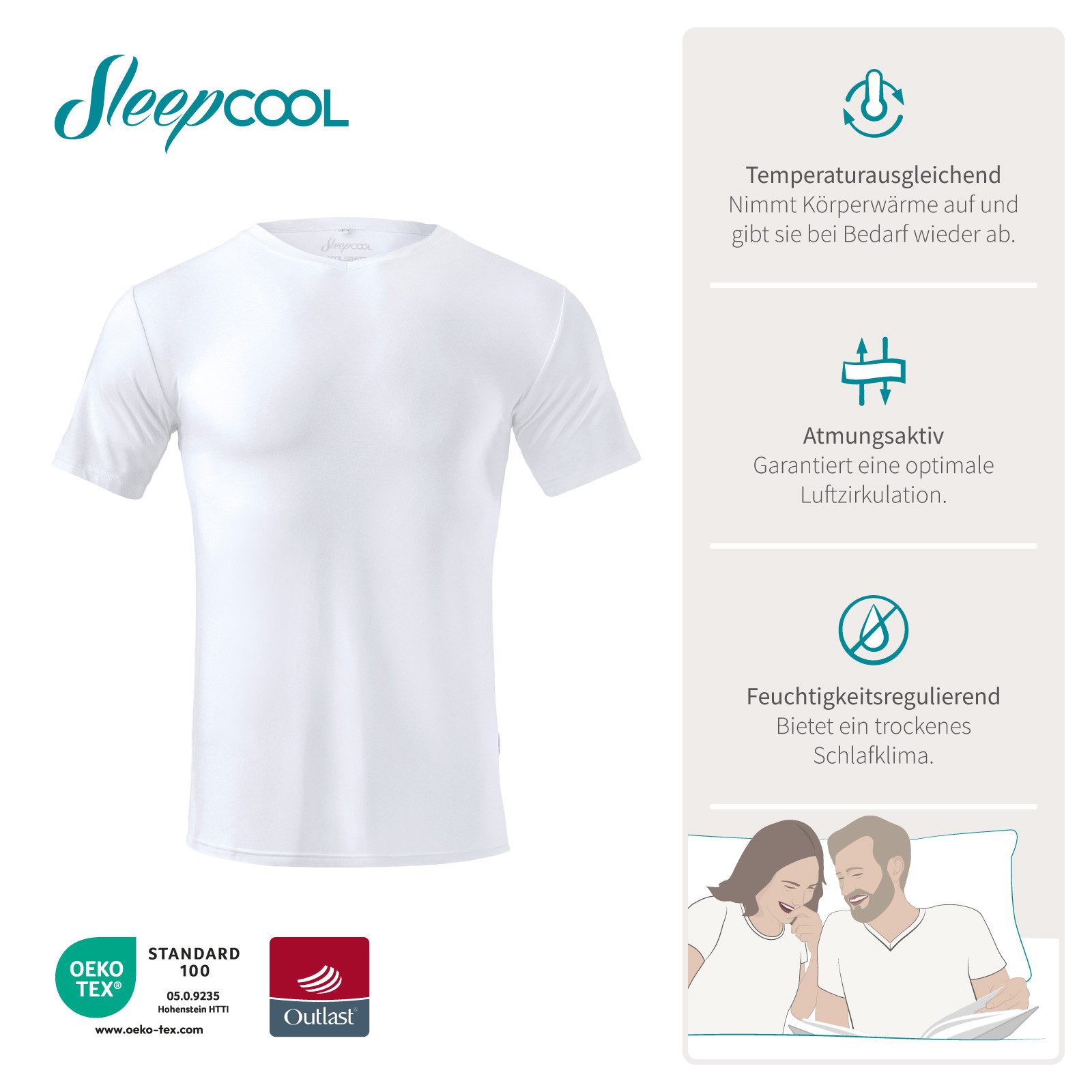 Funktionsshirt Herrenshirt mit Outlast-Technologie - Kühlend, atmungsaktiv