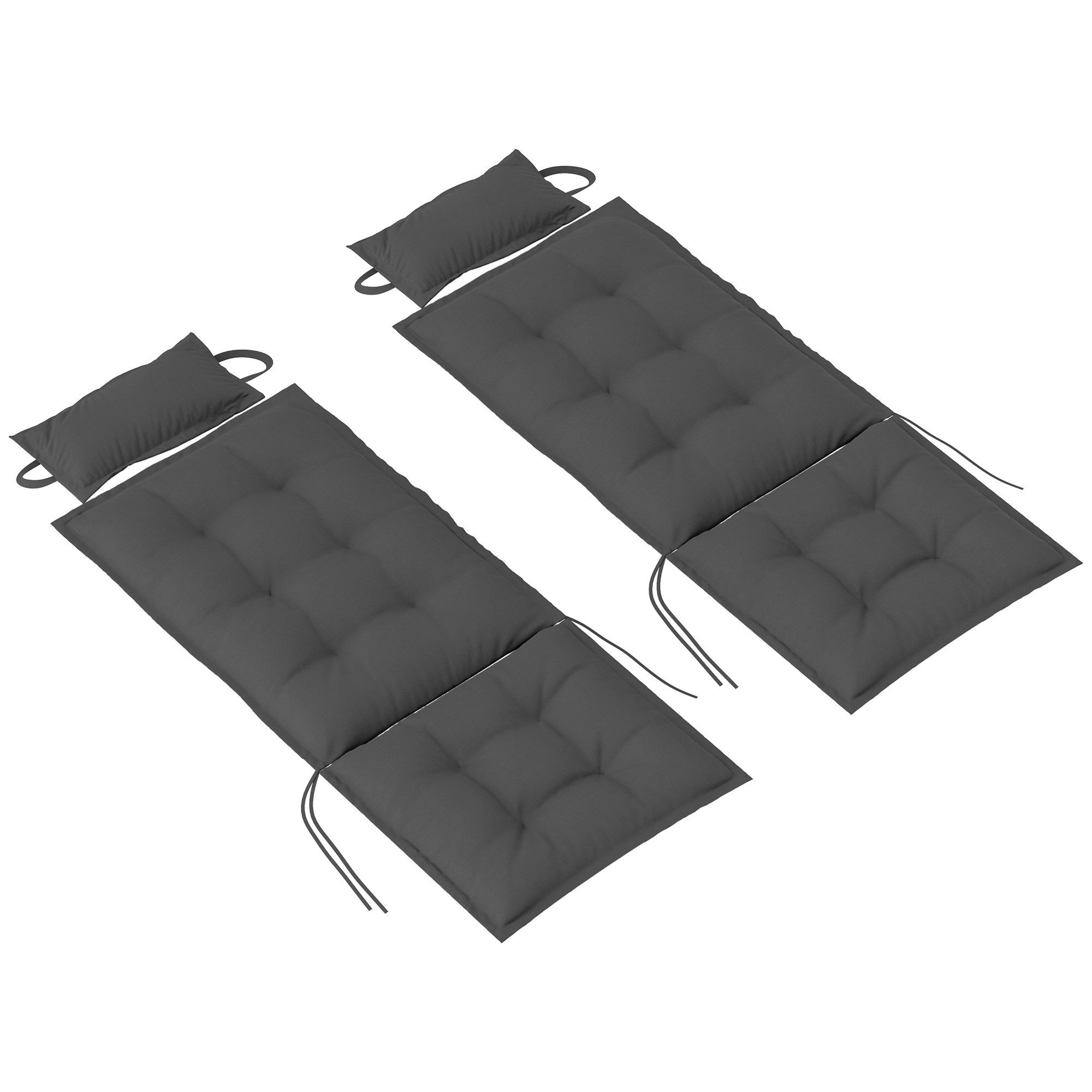 BlingBin Liegenauflage 2er Set Auflage für Sonnenliege Wasserabweisend Liegenauflage, (1er set, 1 St., 116cm x 50cm x 5cm), für Gartenliege Polsterauflage 50x116x5 cm
