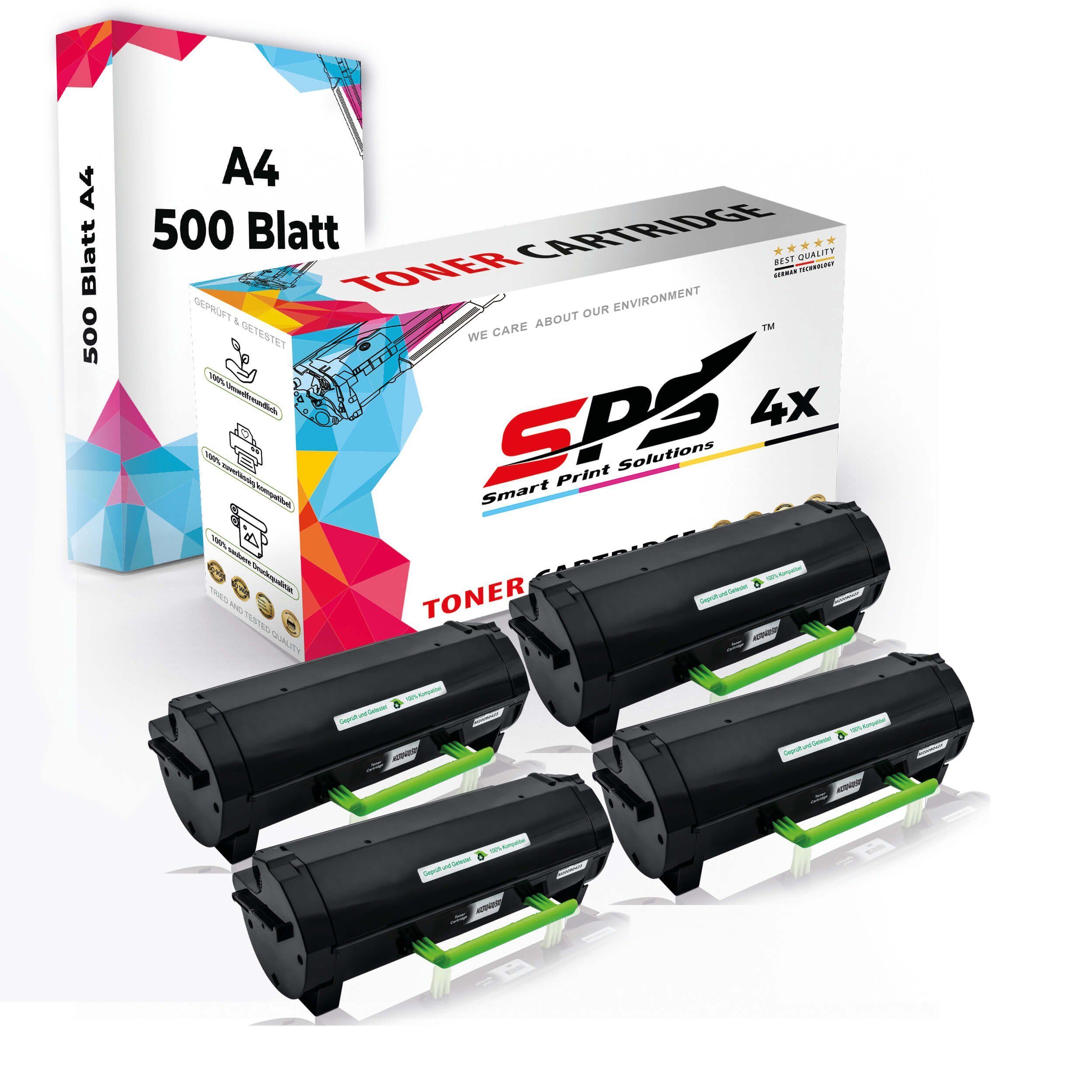 【Fachgeschäft】 SPS Tonerkartusche Multipack A4 Pack, Kompatibel, A4 4x Toner,1x (4er Set 4x + Druckerpapier) Druckerpapier