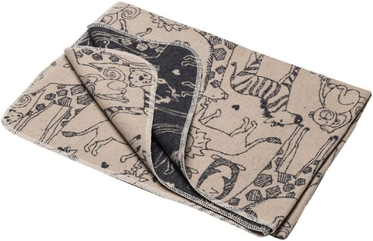 Kinderdecke Safari allover 100 x 140 cm, DAVID FUSSENEGGER günstig online kaufen