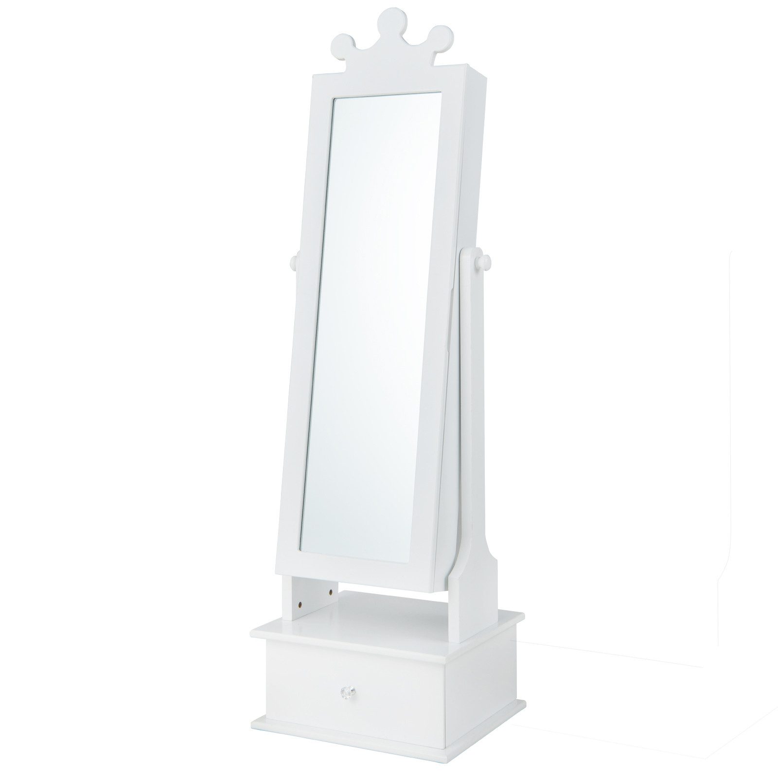 COSTWAY Schmuckschrank Kinder Spiegelschrank mit 3 Schubladen günstig online kaufen