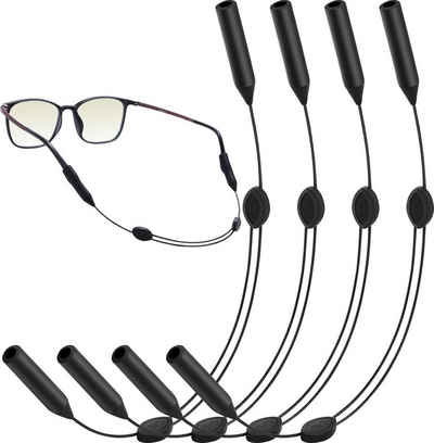 BOTC Brillenband Sportbrillenband Leistungsfähig Brillenband, Brillenschnur - 4 Stück - bis zu 35 cm - Lesebrille - Verstellbar
