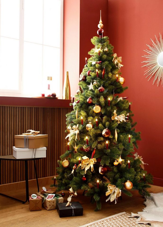 Thüringer Glasdesign Weihnachtsbaumkugel »Opulent« (3 Stück), Reflexkugel, dekoriert-kaufen