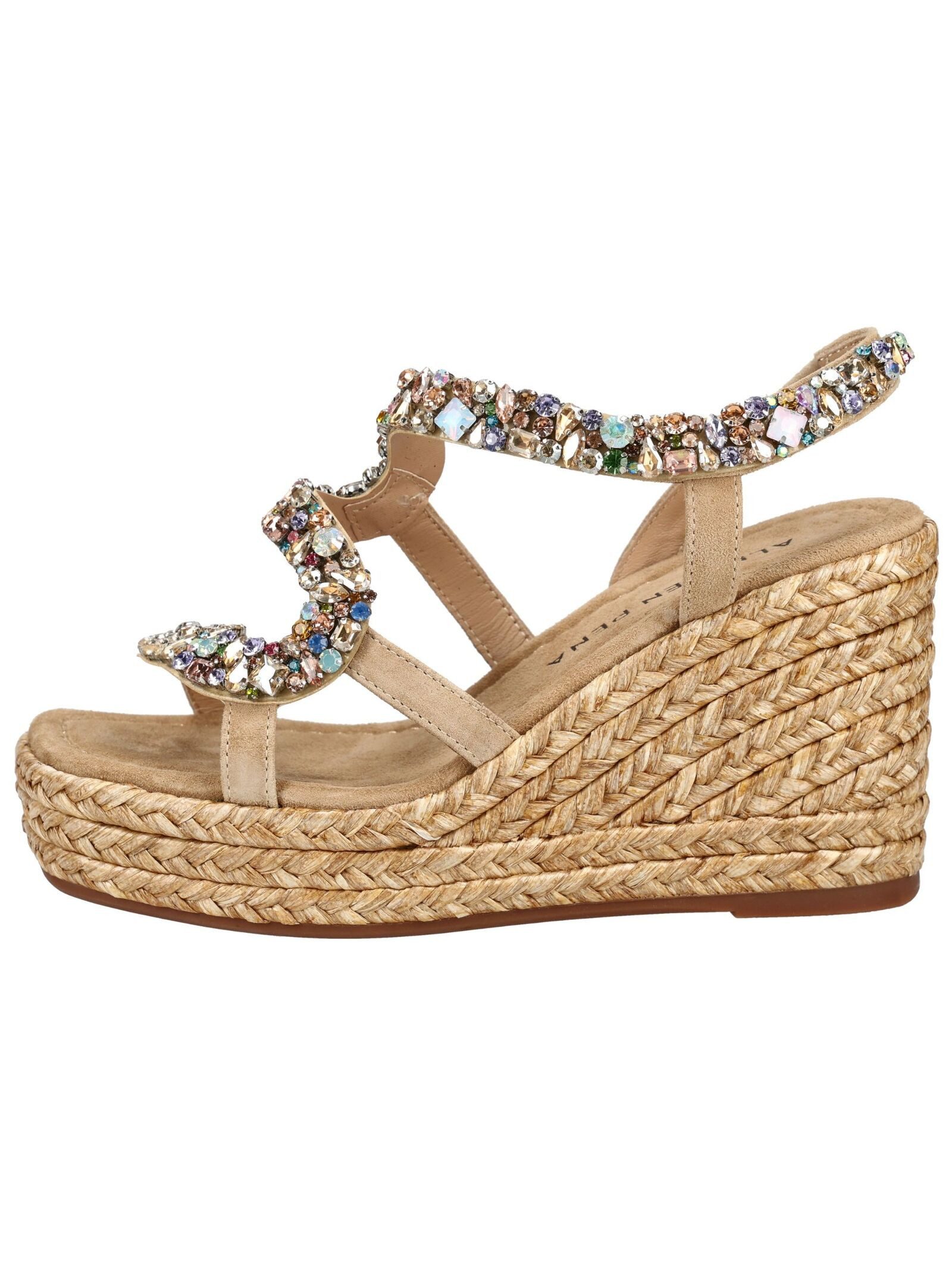 Alma en Pena ALMA EN PENA Sandalen Veloursleder/Textil Keilsandalette
