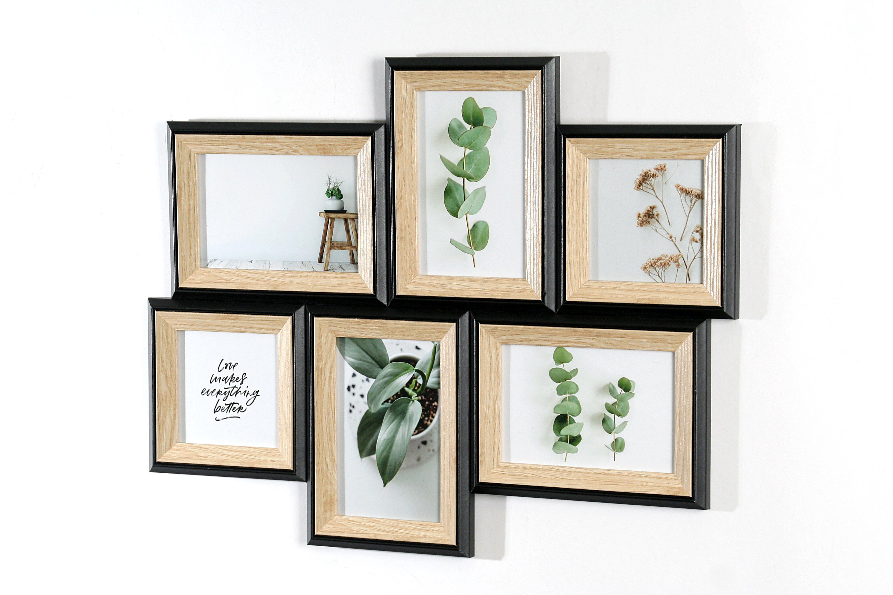 Wackadoo Living Bilderrahmen Collage Fotorahmen Collage Holz, für 6 Bilder. € 29,99