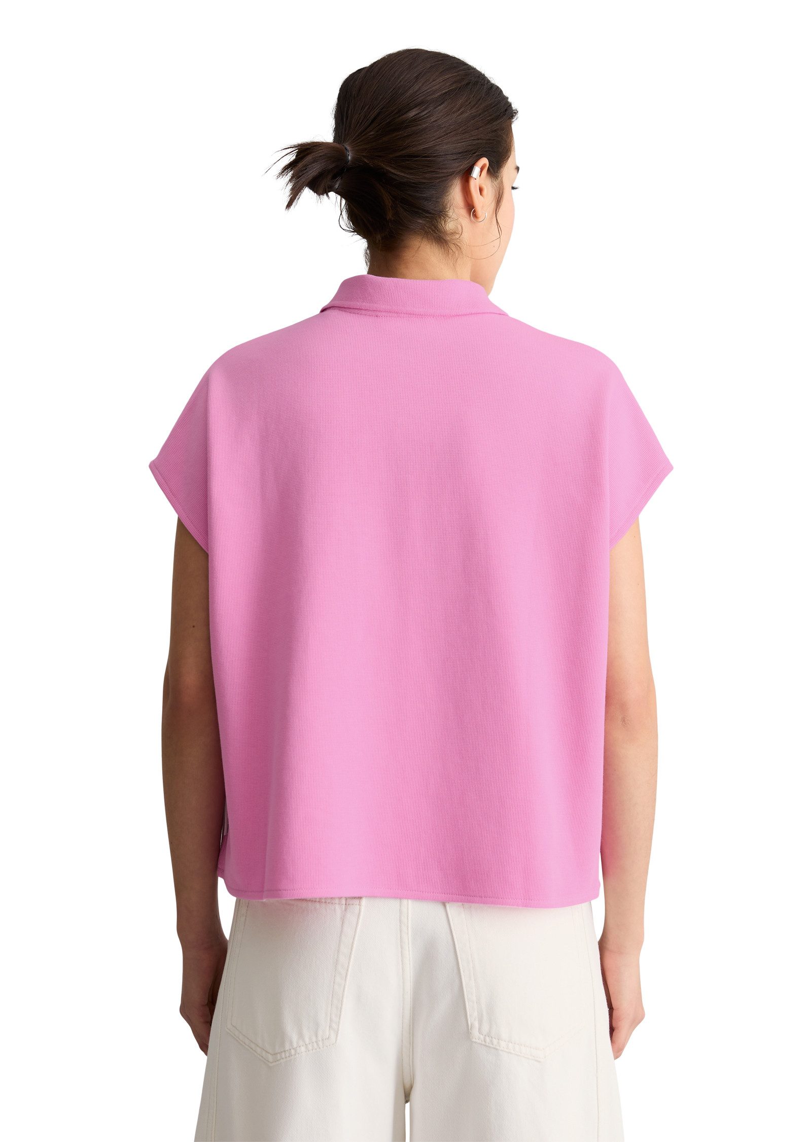 Marc O'Polo DENIM Poloshirt ärmellos wide aus Organic Cotton günstig online kaufen