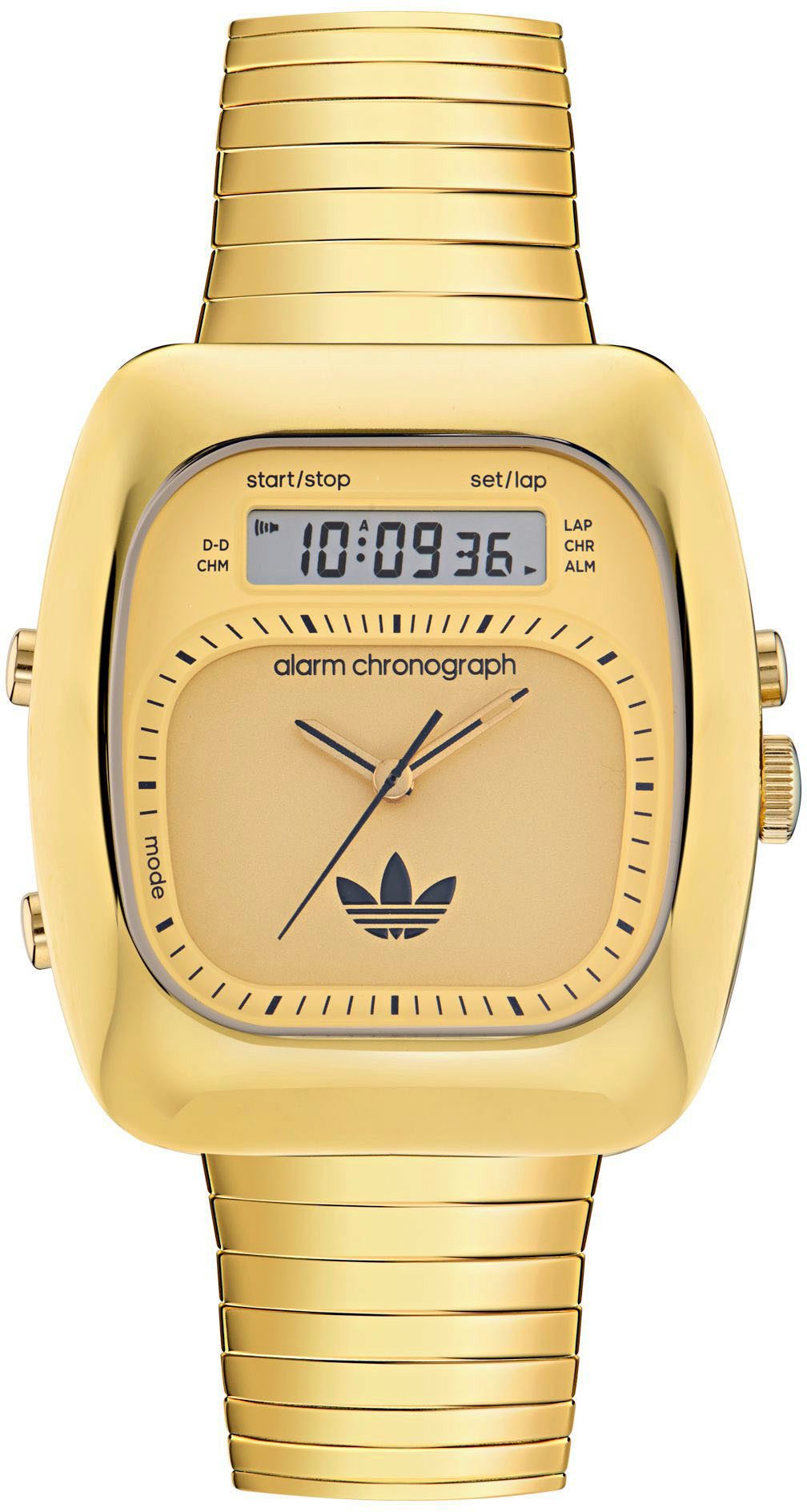 adidas Originals Chronograph RETRO WAVE THREE AOSY250142I, Armbanduhr, Herrenuhr, Damenuhr,Edelstahlarmband,Stoppfunktion,digital