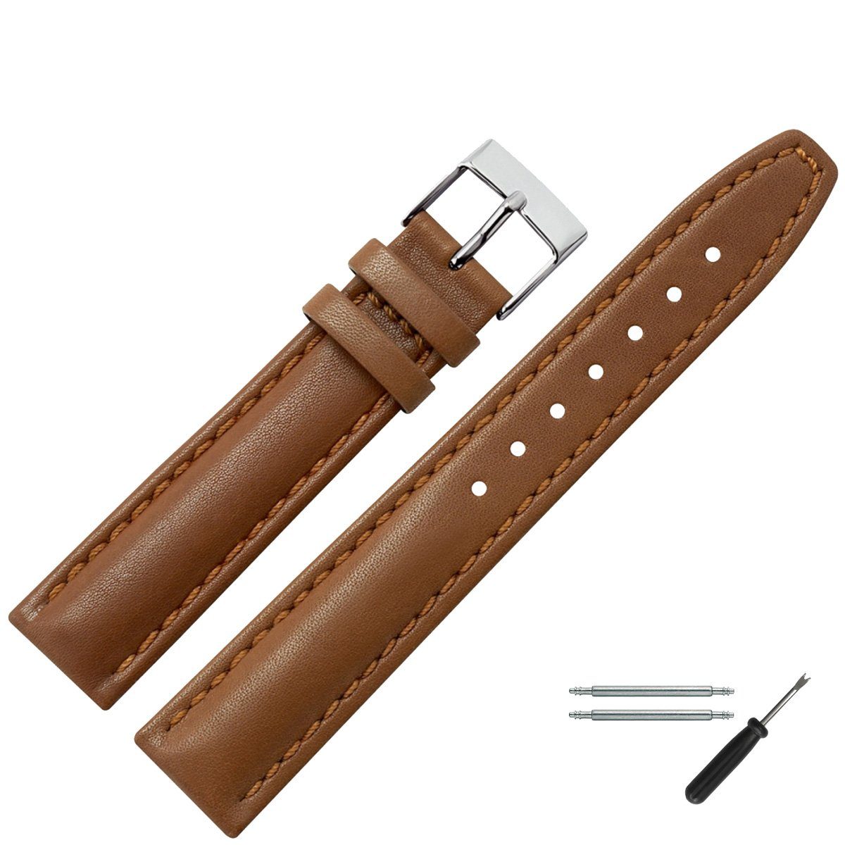 MARBURGER Uhrenarmband 18mm Leder günstig online kaufen