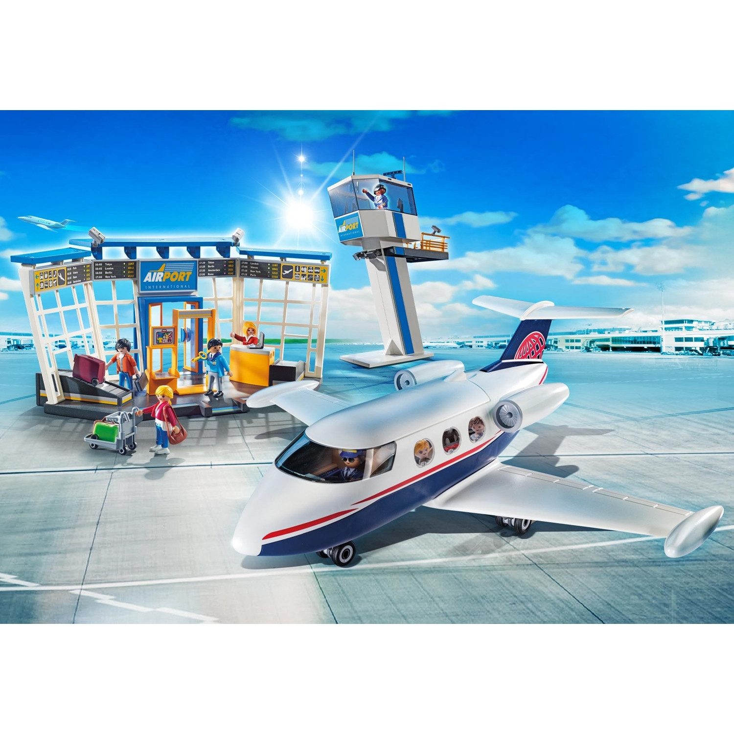 Playmobil® 71153 City Action Flughafen mit Flugzeug und Tower Konstruktions günstig online kaufen