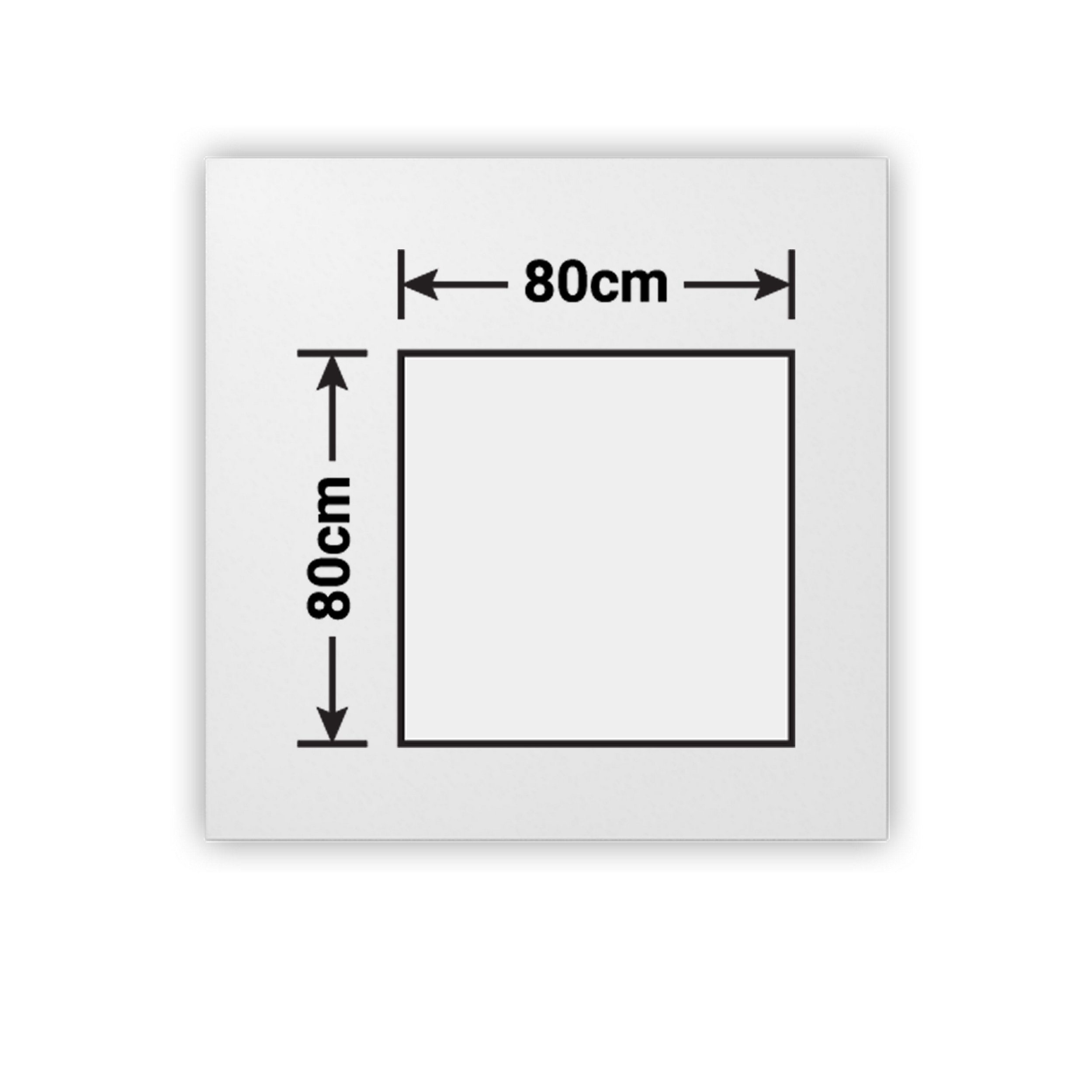 Schreibtisch Quadrat: x - bümö Schreibtisch 80 Dekor: Ahorn 80 cm Serie-H,