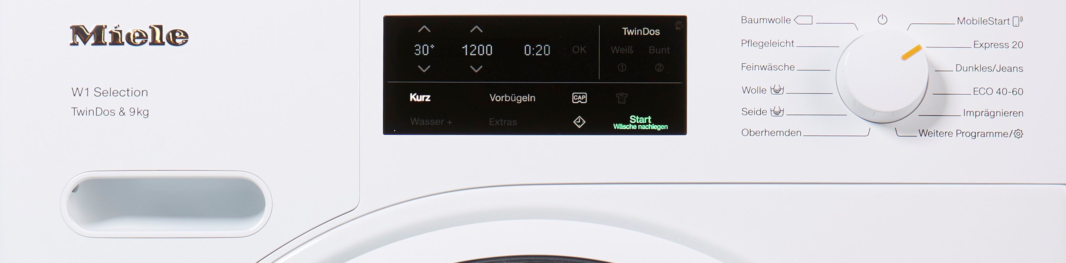 Waschmitteldosierung kg, Miele zur automatischen TDos&9kg, TwinDos 9 WSG663 U/min, WCS 1400 Waschmaschine