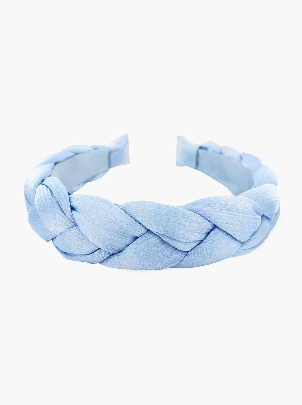 axy Haarreif wunderschön Haarband Haarreif, Geflochtener Colours Candy Vintage Haareifen Stoff Damen Hellblau