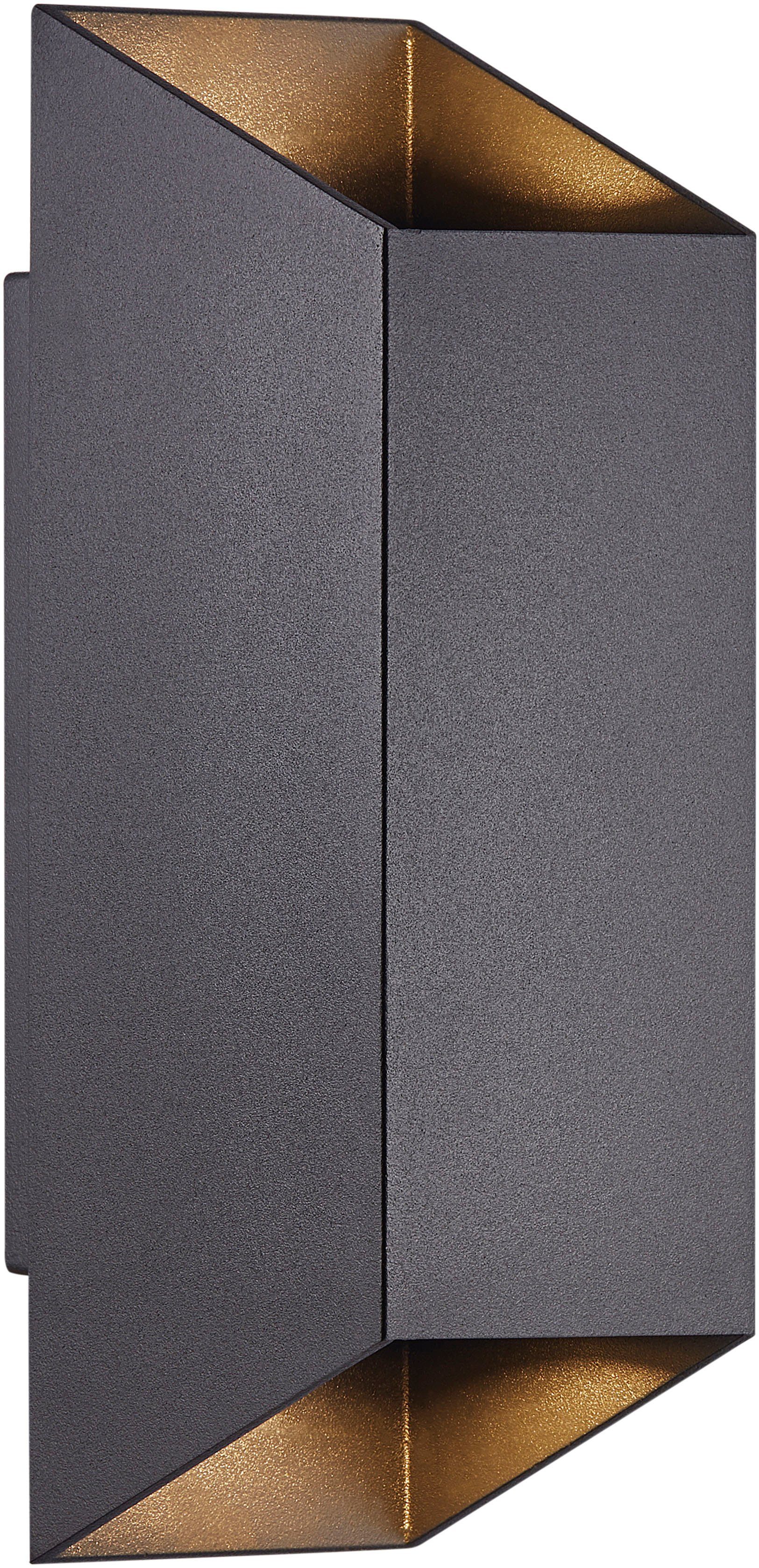 Nordlux Außen-Wandleuchte Nico Square, ohne Leuchtmittel, Leuchtet sowohl n günstig online kaufen