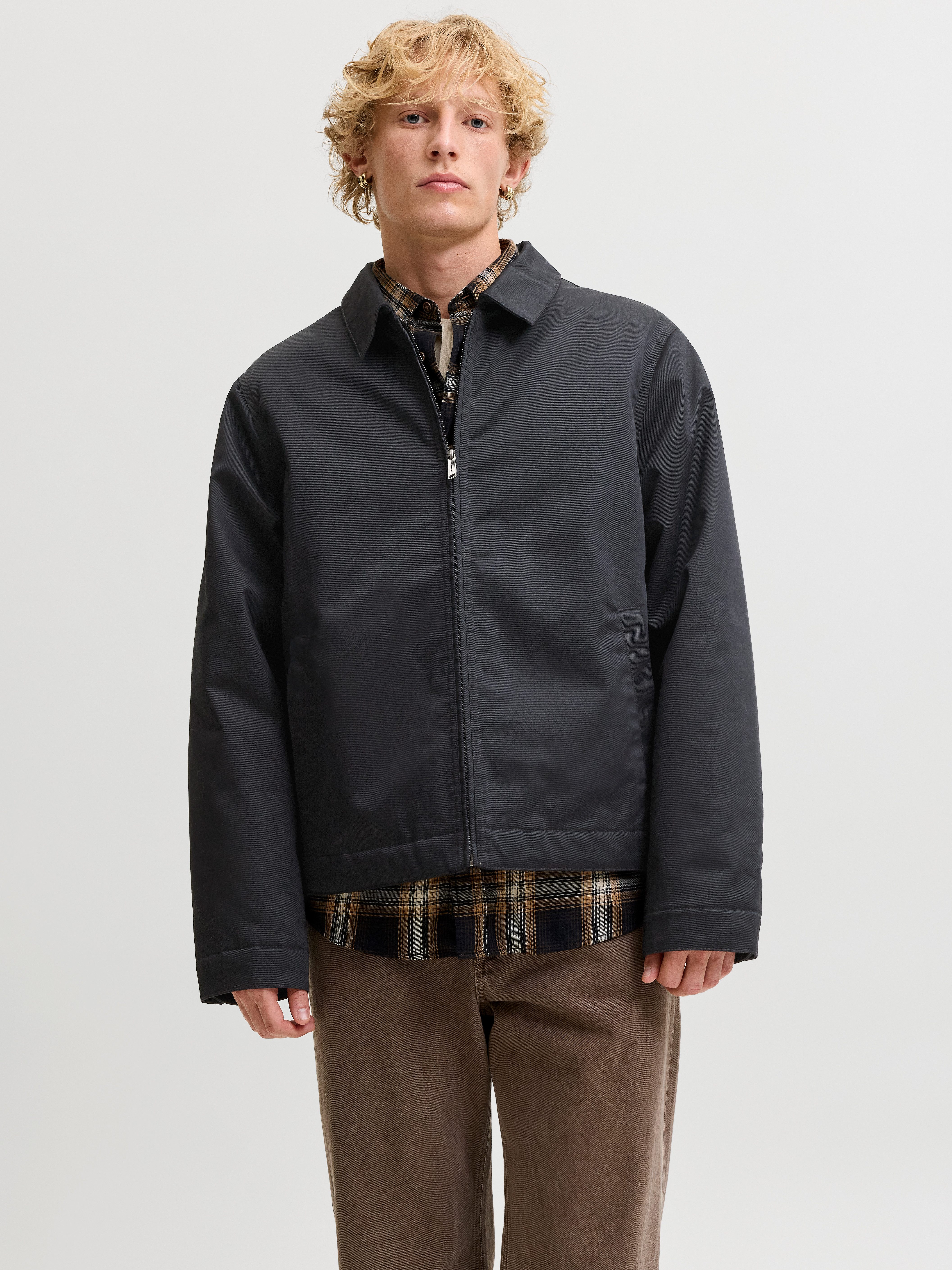 Jack & Jones Kurzjacke JJECOLTON WORKER JACKET NOOS Materialmix, regular fit
