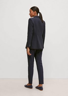 Comma Blusenblazer Taillierter Blazer in Baumwollmix