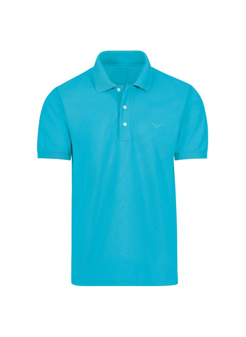 Poloshirt Piqué-Qualität azur Trigema TRIGEMA in Poloshirt