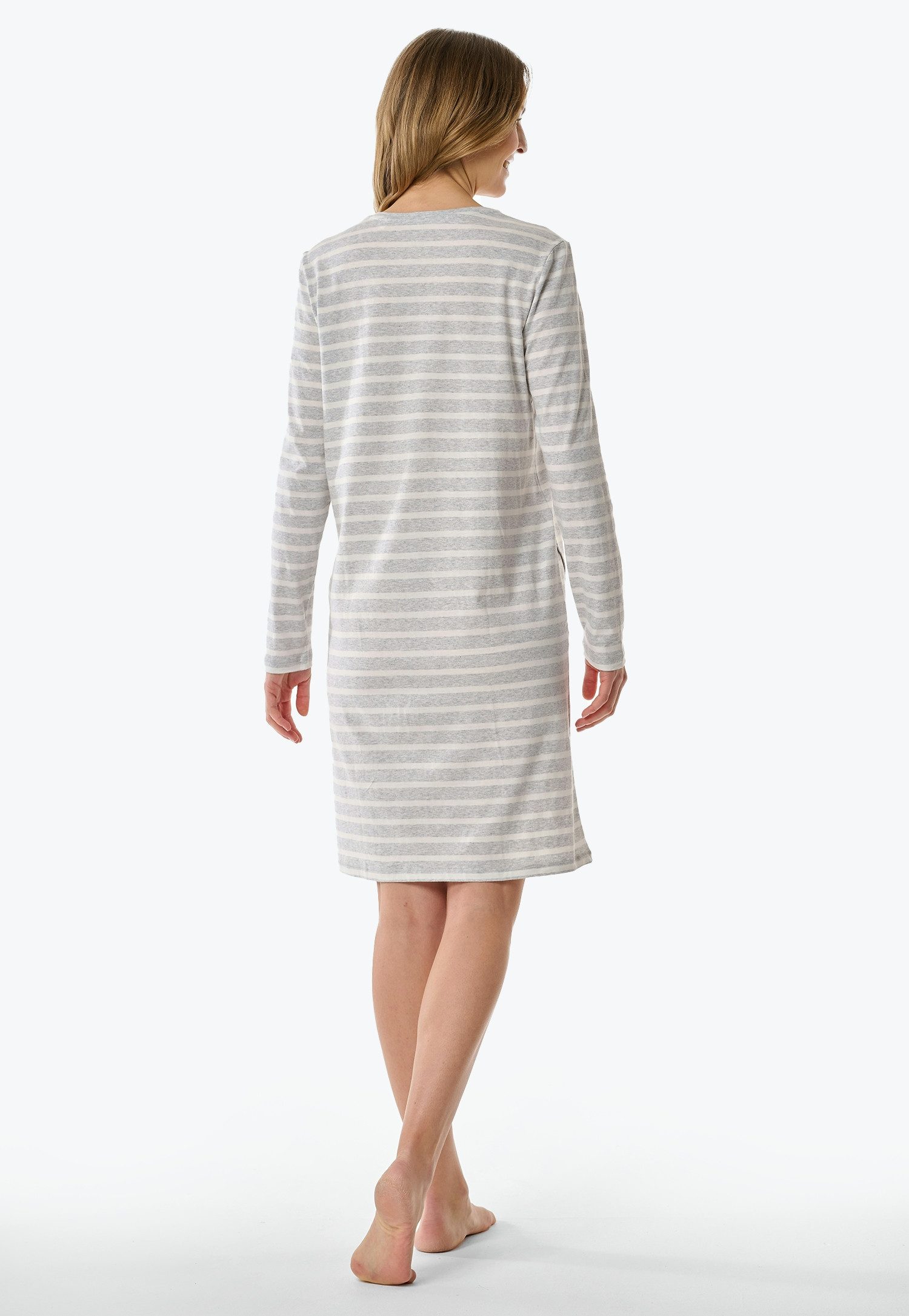 Schiesser Nachthemd Casual Essentials (Packung) mit leichtem V-Ausschnitt