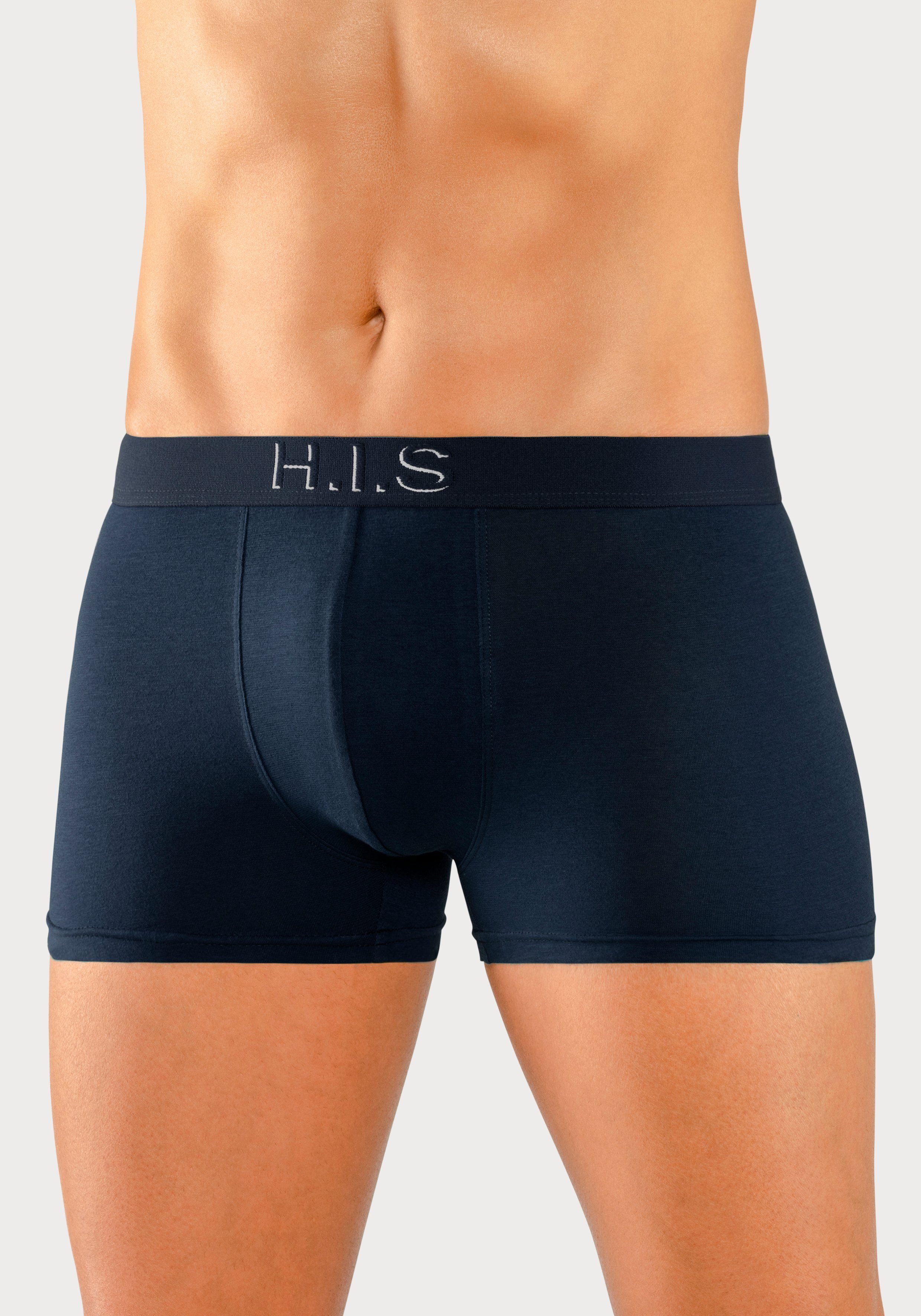 H.I.S Boxer Boxershorts für Herren (Packung, 5-St) Logo Webbund mit 3D Effekt